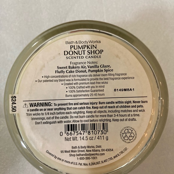 Pumpkin Donut Shop Bath & Body Works Candle - Picture 6 of 8